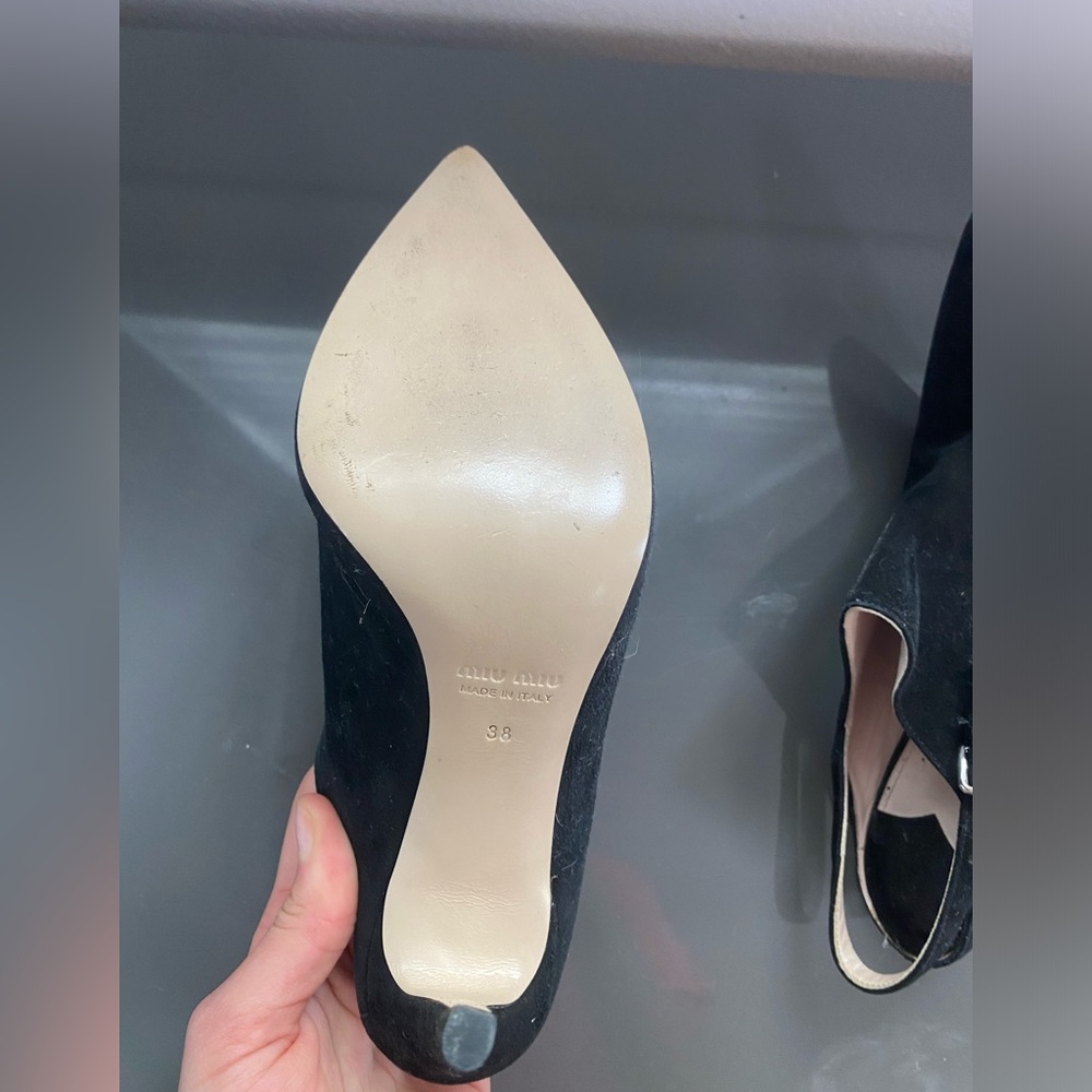 Miu Miu High Heels, Size 38 Eu= Size 7 Us, Heels … - image 7